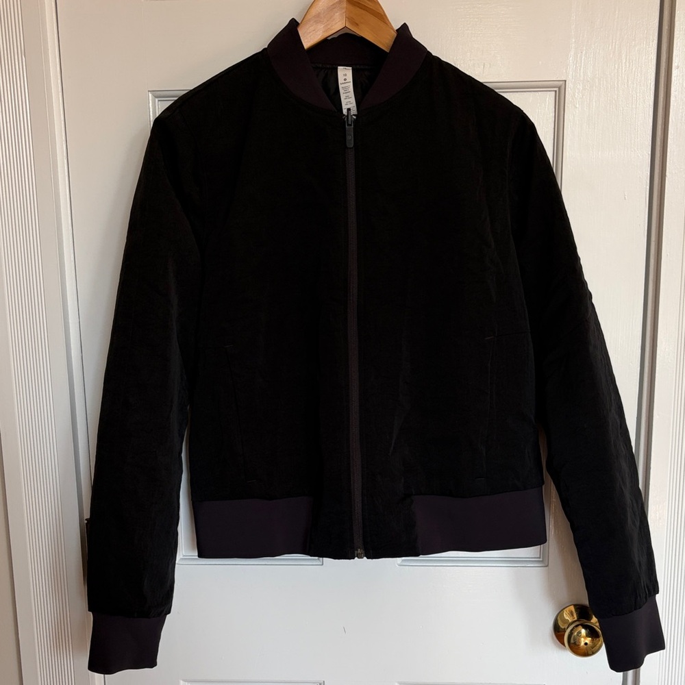 Lululemon Black Bomber Jacket